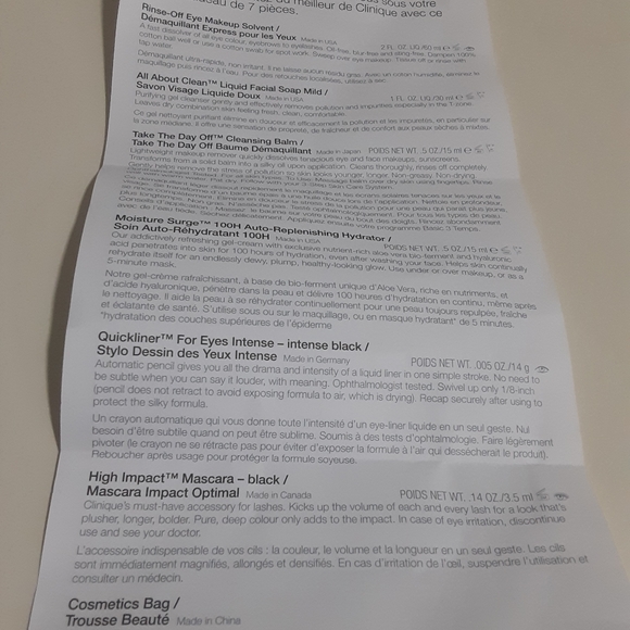 Clinique cosmetic with bag - Picture 10 of 10